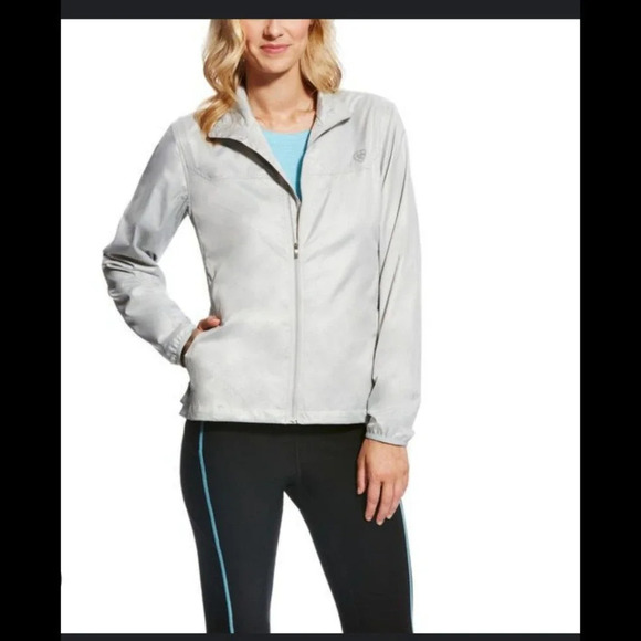 Ariat Women's Gray Ideal Windbreaker Jacket - Picture 1 of 8